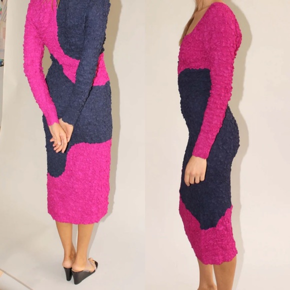 MARA HOFFMAN Amy Dress in Navy Multi Size Medium NWT - Picture 3 of 14